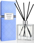 M&SENSE Sandalwood Lavender Reed Diffuser Set - 7.04oz Non-Toxic Essential Oil Diffusers with Sticks, Holiday Aromatherapy Diffusers for Bedroom & Bathroom & Shelf Decor