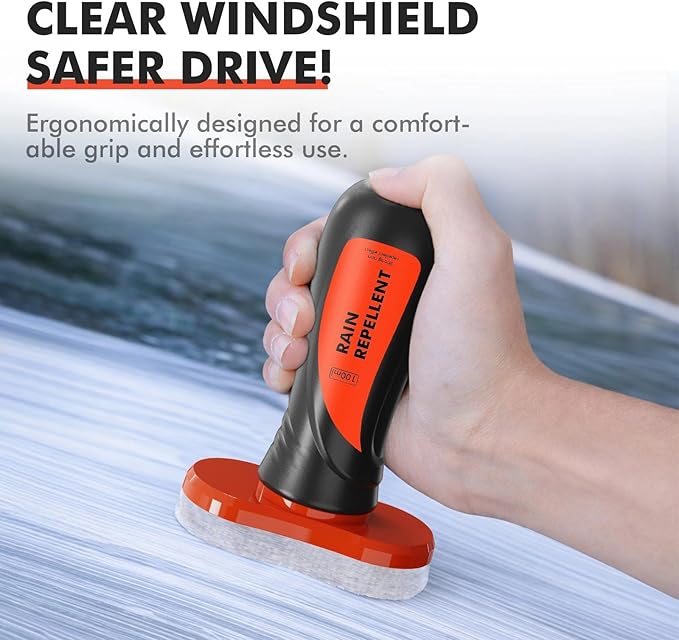 Edantas Glass Water Repellent Brush for Car,Hydrophobic Windshield Rain Repellent Coating Protection to Windows Mirrors,Improve Visibility Driving Safer Driving - 3.38 Fl oz