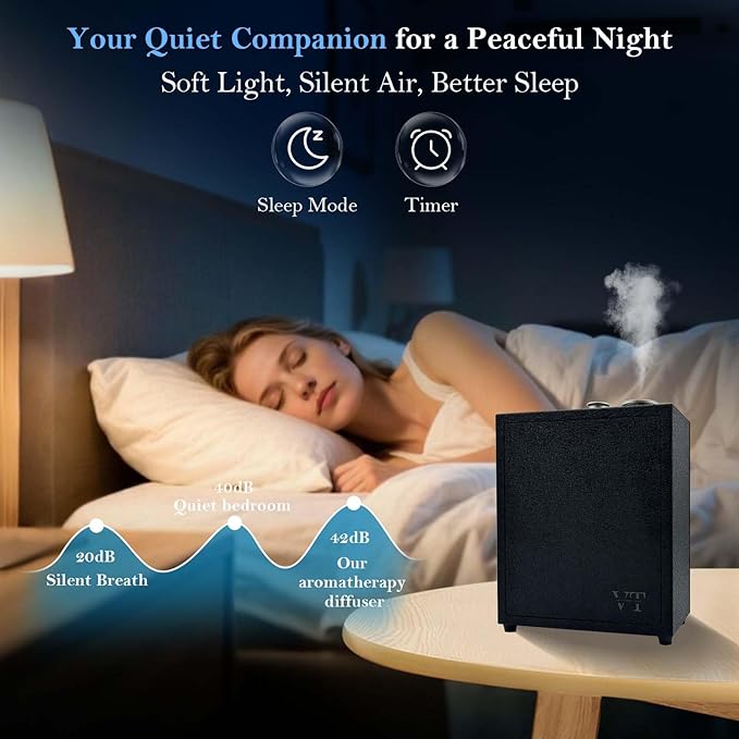 Heavy Duty Alloy Whole House Scent Diffuser and 4OZ Essential Oil for 4000 Sq. Ft Home Large Room Office Hotel Villa, Waterless Aroma Oil Diffuser, HVAC System Air Freshener Machine with App Control ﻿