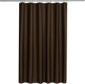 N&Y HOME Fabric Shower Curtain or Liner with Magnets - Brown Shower Curtain for Bathroom with Hotel Quality, Machine Washable - Brown, 72x72