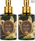Vanilla Room Spray 2 Pack, 3.4oz/100ml Each – Long-Lasting Air Freshener & Odor Eliminator for Home, Bathroom, Bedroom & Office, Concentrated Room Spray
