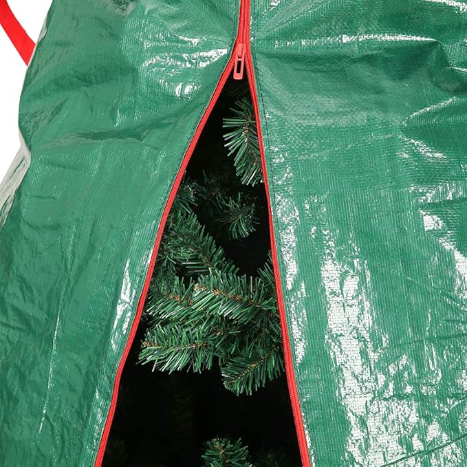 Sattiyrch Upright Christmas Tree Storage Bag – Tear Proof Material for Extra Durability – Holds up to 9 Foot Assembled Trees