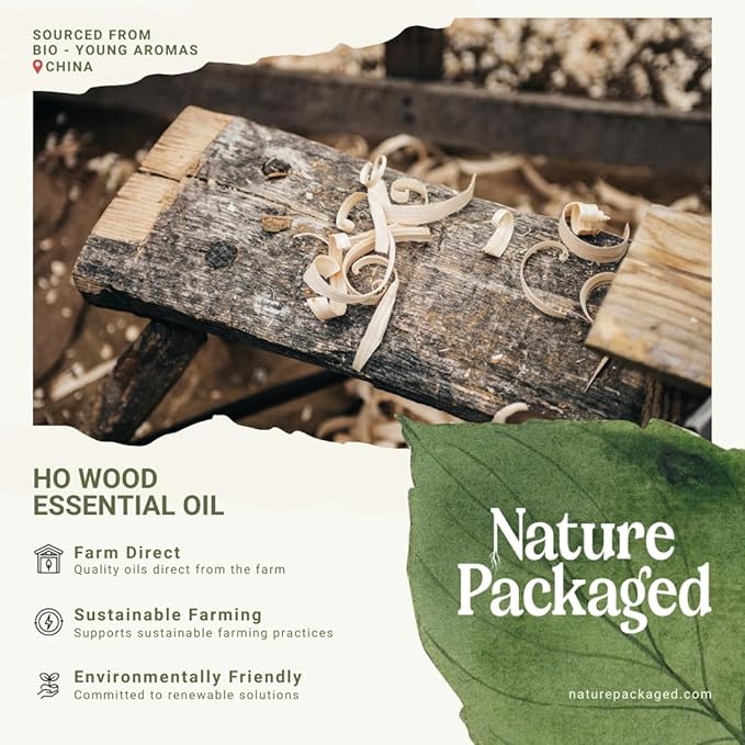 Ho Wood Essential Oil Direct from Malagassi - Ho Wood Essential Oil for Diffusers, Candle-Making, Soap-Making, Aromatherapy, for Skin and Hair (2lbs)