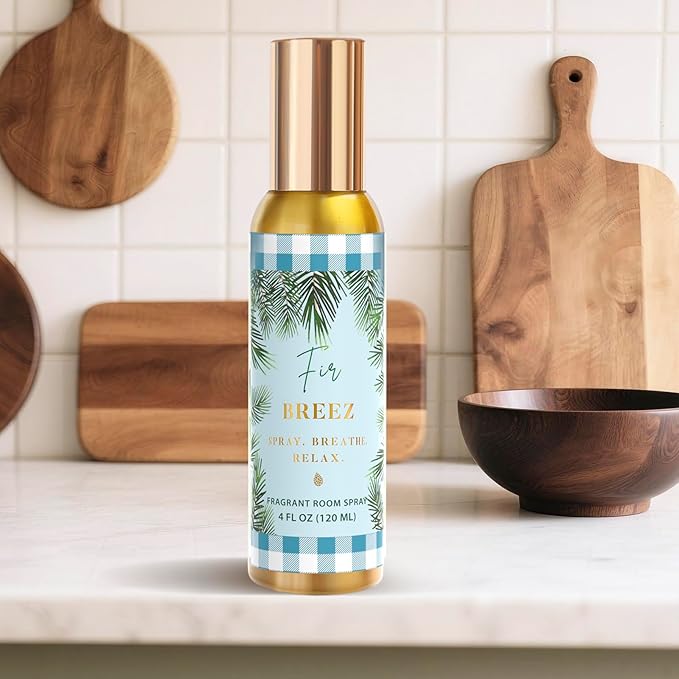 Room Spray, Bright Vanilla, Cinnamon Apple, Fir Breeze, 3 Pack, Each 4 fl oz, Concentrated Room Spray, Air Freshener for Home, Long-Lasting Odor Eliminator for Bathroom and Office