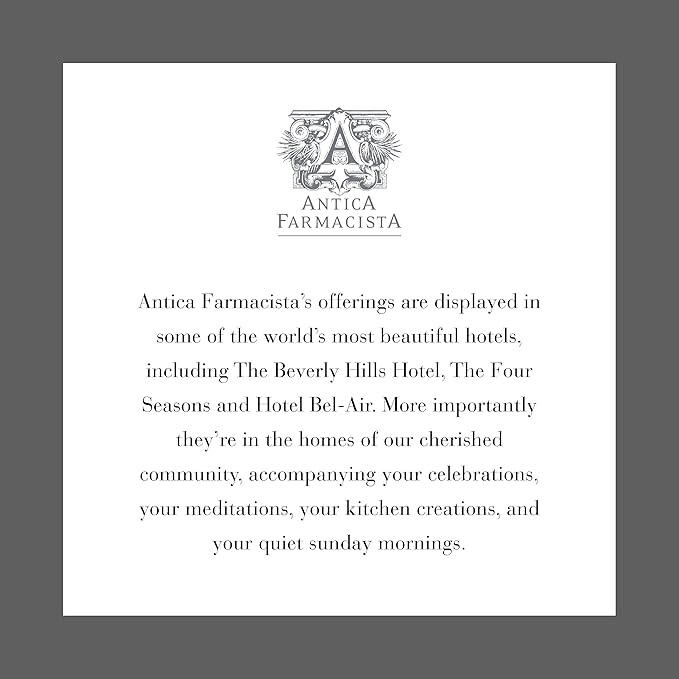Antica Farmacista Home Ambiance Diffuser - Long-Lasting Reed Scent Diffuser - Luxury Room Freshener Gift - Sandalwood Amber, 8.45 fl oz