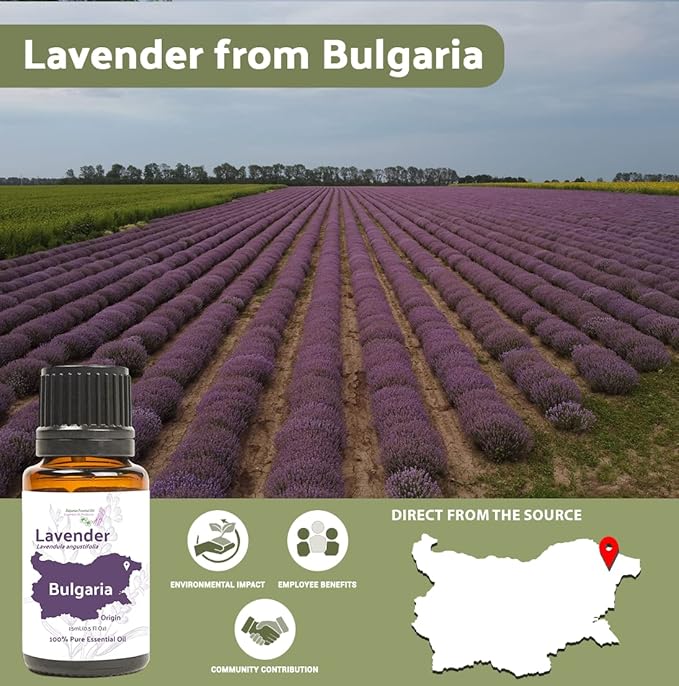 Lavender Oil - Bulgarian Essential Oils - Lavender Diffuser - Pure Therapeutic Grade (22lbs)