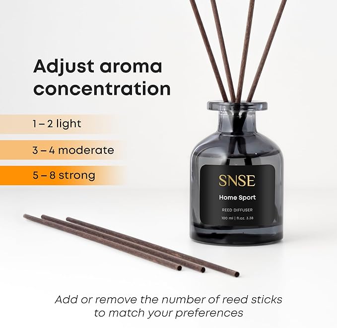 SNSE Spirit of Africa Perfumed Reed Diffuser Set - Premium Reed Diffusers for Home with Diffuser Reeds, Luxurious Gift Aroma, Sophisticated Scent, Ideal for Relaxation, Elegant Home Fragrance