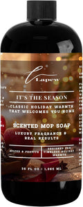 Lapew It's The Season Scented Mop Soap Concentrate 36 oz | Premium Fragranced Floor Cleaner | Streak-Free | Hard Floor Cleaning Solution | Eco Friendly | Made in USA