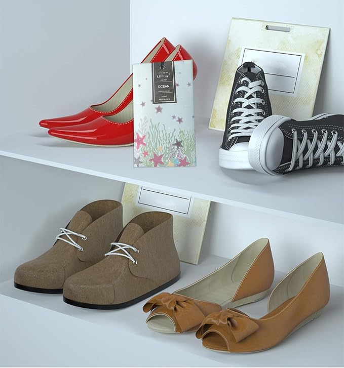 LIFFLY 14 Packs Ocean Scented Sachets for Drawers and Closets