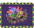 Wnoesat Mardi Gras Dish Drying Mat for Kitchen Counter Masquerade Mask Feather Drying Mats Absorbent Reversible Microfiber Washable Draining Pad Washable Dry Mat 18x24 Inch