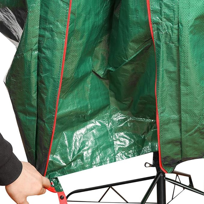 Sattiyrch Upright Christmas Tree Storage Bag – Tear Proof Material for Extra Durability – Holds up to 9 Foot Assembled Trees