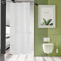 AmazerBath Plastic Small 36 x 72 Narrow Frosted , PEVA Cute Stall Shower Liner, Stand Up Shower Curtain Liners with 2 Clear Weights and 6 Grommet Holes