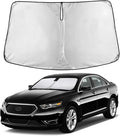 EcoNour Custom Windshield Sun Shade for Ford Taurus 2013–2019 | Full-Size Sedan Front Window Heat & UV Shield | Foldable Multi-Layer Sun Cover