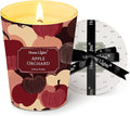 HomeLights Soy Wax Candles for Home Scented, 1-Wick Candles in Apple Orchard Scented, Aromatherapy Candles Gift for Parties, Relaxing, Eclectic Mixed Styles, 6.7oz