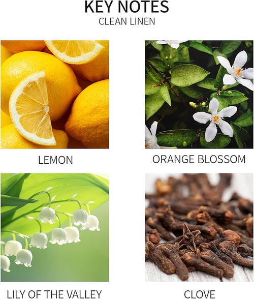 Airkeep Reed Diffuser Oil Refill with Diffuser Sticks, 6.76 Fl Oz(200ml) Clean Linen Scented Oils, Aroma Therapy, Home Fragrance & Air Freshener, Office Décor, Decoration