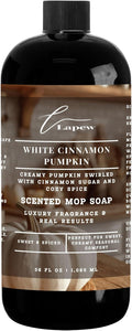 Lapew White Cinnamon Pumpkin Scented Mop Soap Concentrate 36 oz | Premium Fragranced Floor Cleaner | Streak-Free | Hard Floor Cleaning Solution | Eco Friendly | Made in USA (White Pumpkin)