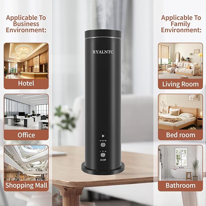 Waterless Scent Diffuser Kit,100ml Essential Oil Diffuser-Remote Control 2000Sq Ft Coverage Large Room Scent Diffuse for Home, Office, Hotel and Spas-Aromatherapy, 5 Essential Oils Include
