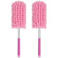 TIMIVO Mini Duster for Cleaning, 360° Bendable Hand Dusters with Extension Pole, Washable Small Duster for Car Interior, Office, Furniture