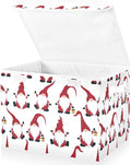 Christmas Baskets Collapsible Storage Bins with Lids, Christmas Gnomes Storage Boxes Clothes Baskets for Organizing