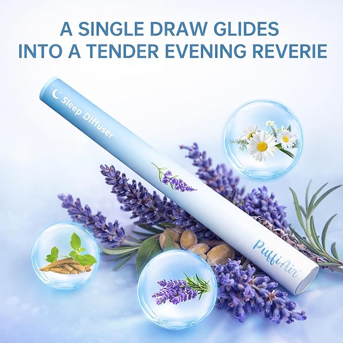 Herbal Diffuser Pen, Sleep Diffuser with Melatonin, Lavender, Ashwagandha & Chamomile for Calming Support, All Natural Swap - 600 Uses, 2 Diffusers, 1 Pack