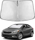 EcoNour Windshield Sun Shade Compatible for Kia Forte 2019–2024 2025 2026 | Custom Fit Sedan Front Window Sunshade | Foldable UV & Heat Reflective Sun Visor
