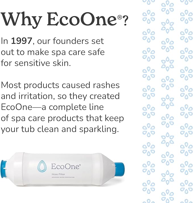 EcoOne | Hot Tub Chemical Maintenance & Supply Kit | Spa Shock & Conditioner Kit | Contains Oneshock Chlorine Granular & SPA Monthly Conditioner | 6 Month Supply