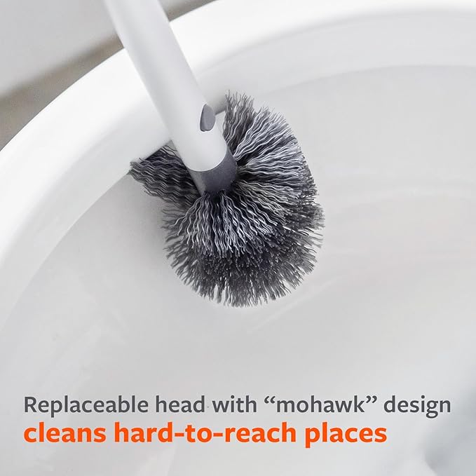 Full Circle Replacement Head for Scrub Queen Toilet Brush – Bathroom Cleaning Scrubber Refill