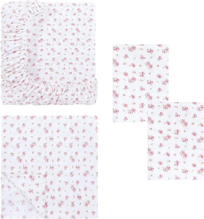 Modern Threads Silky Soft Microfiber and Wrinkle Free Sheets - Luxurious Microfiber Bed Sheets Includes Flat Sheet, Fitted Sheet with Deep Pockets, & Pillowcases Ivory, Queen