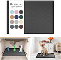 URMONA Under Sink Mat for Kitchen Waterproof, 28" x 22" Silicone Under Sink Mat for Shelf Liner Organizer, Cabinet Sink Protector Under Sink Liner for Bottom Kitchen, Bathroom(Black)