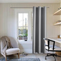 ChrisDowa Blackout Curtains 78 inches Long for Bedroom - Grommet Thermal Insulated Room Darkening Curtains for Living Room (1 Panel, Light Grey, 42 x 78 Inch)