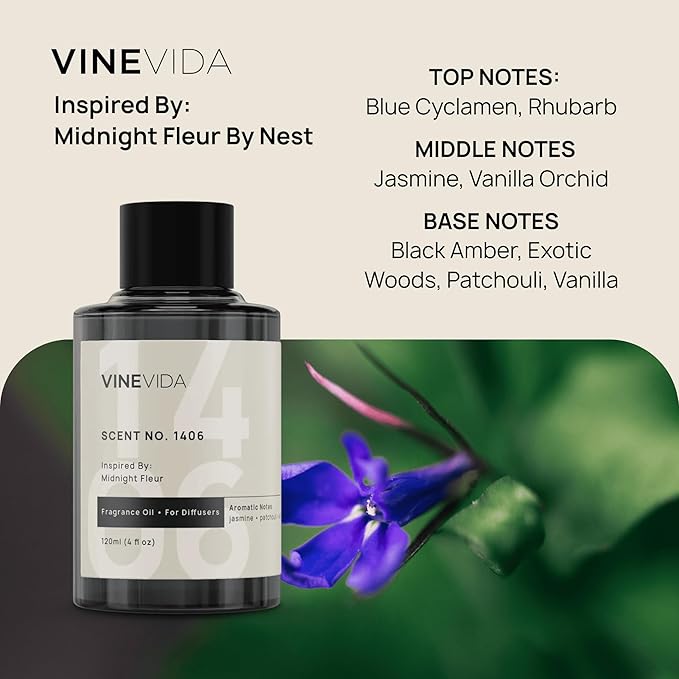 VINEVIDA Spring Collection (Pack of 4) - Diffuser Oil Set - Cold Air Diffuser Oil