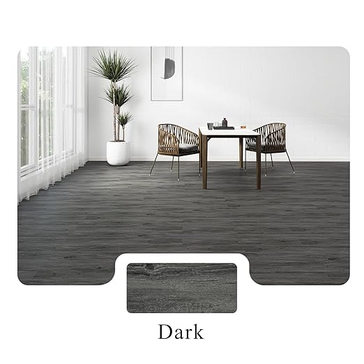 MULGREAT Peel and Stick Floor Tile, Waterproof Self Adhesive Vinyl Flooring 5-Pack Samples, Wood Grain Hard Core Easy DIY 6x4 inch Mini Pieces (Sample)