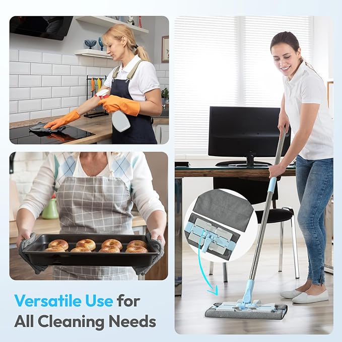 Tekswip Microfiber Cleaning Cloth 12"X12" 12 Pack Grey Lint Free Microfiber Towels for Cars-Extra Thick, Streak-Free, Fast Absorbent - Reusable Multi-Purpose Housekeeping Rags for Cars