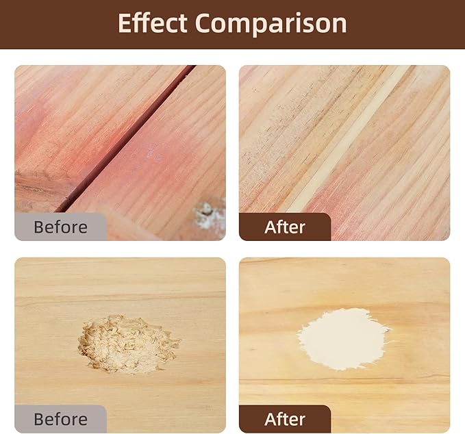 BONCART Wood Filler, White Oak Wood Putty, 9.87 Ounces - Repairs Broken Wooden Furniture