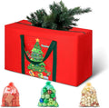 Christmas Tree Storage Bag 4FT 600d Oxford Fabric Small Christmas Tree Bag 5FT for Ornament Storage 100 X 45 X 28cm with 3 Christmas Decoration Storage Bag 30X40cm