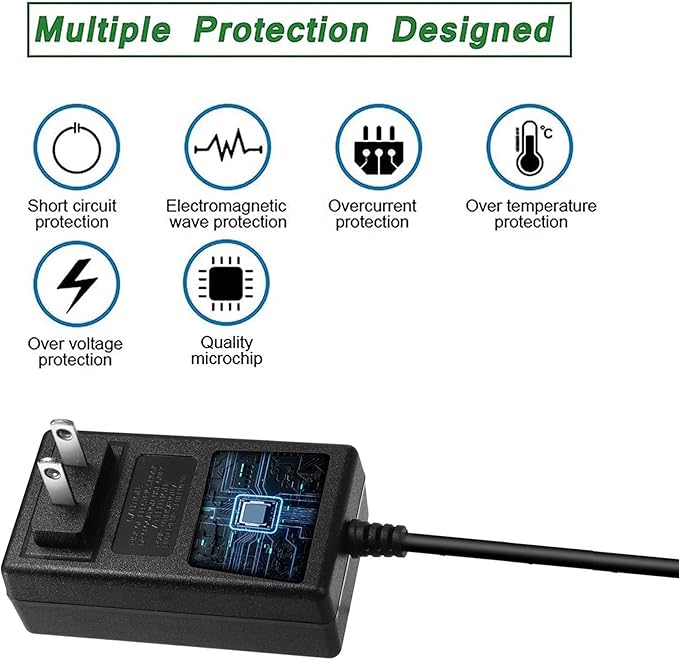 Charger for Bissell 2390A Bissell Pet Hair Eraser Charger 2390 Power Cord Compatible for Bissell 2390A 2390 23903 2284 2284W Cordless Handheld car Vacuum Charger Bissell 1614206 AC Adapter