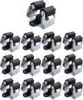 3-H 12 Pack Mop and Broom Holder Big Size Hanging 1 KG Extra,Broom Hanger Wall Mount for Hanging and Organizing Shove Rake Yard Tools in Shed Kitchen Laundry Room Bathroom Garden(Black)