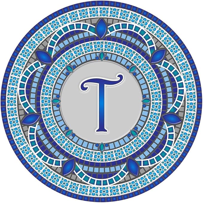Skip's Garage Custom Monogram Decorative Pool Art - Mosaic Pool Art - Choose Your Size & Personalization - Easy Drop-in Installation