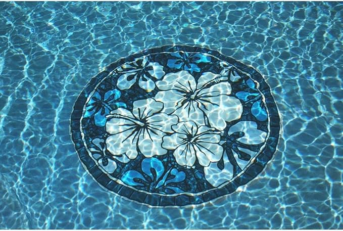 Skip's Garage Custom Monogram Decorative Pool Art - Mosaic Pool Art - Choose Your Size & Personalization - Easy Drop-in Installation