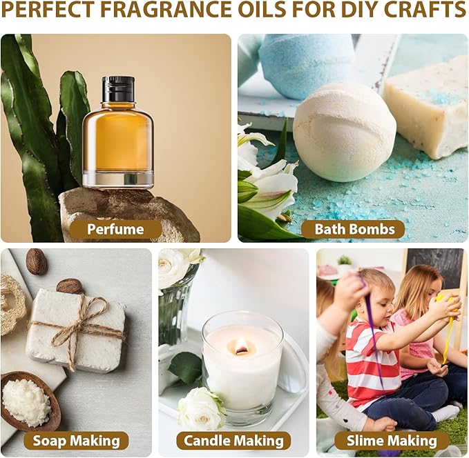 NESCCI Essential Oil Set - Essential Oils 36 x 5ML - Essential Oils Gift Set for Diffuser, Humidifier, Soap, Candle, Bath Bombs Making, Halloween, Christmas