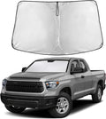 EcoNour Windshield Sun Shade Compatible for Toyota Tundra 2022–2025 | Custom Fit Pickup Truck Front Window Sunshade | Foldable UV & Heat Reflective Sun Visor