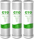 SimPure 5 Micron 10" x 2.5" Whole House Carbon Sediment Water Filter Cartridge Replacement for Home Under-Sink & Countertop Filtration System,10 inch RO Unit, Dupont WFPFC8002, FXWTC, SCWH-5 (3 Pack)