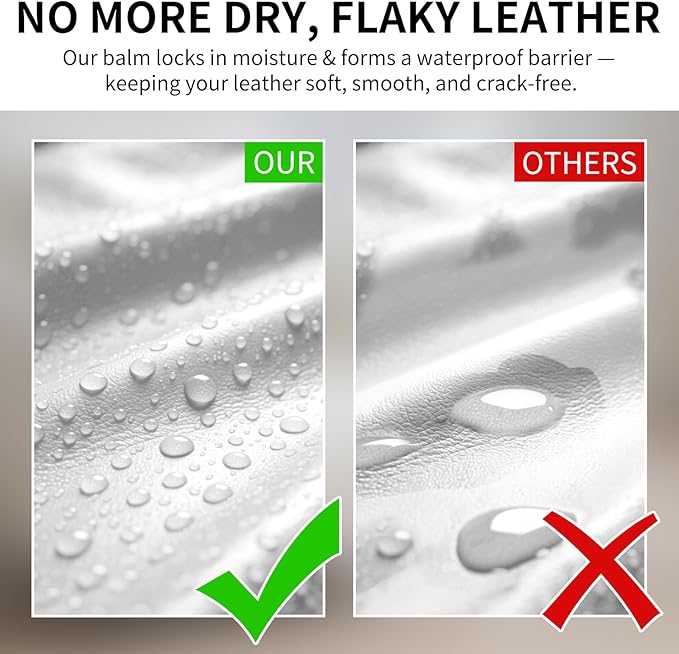 SHABEIBEI Leather Recoloring Balm with 100ml Mink Oil, White Leather Repair Kit and Scratch Remover for Furniture, Car Seats, Sofas, Dye & Restorer for Couches, Vinyl, PU, Faux