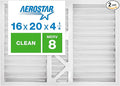 Aerostar 16x20x4 1/4 MERV 8 Pleated Replacement Air Filter for Bryant Carrier FILCCFNC0017, 2 Pack (Actual Size: 15 1/2" x 19 7/8" x 4 1/4")