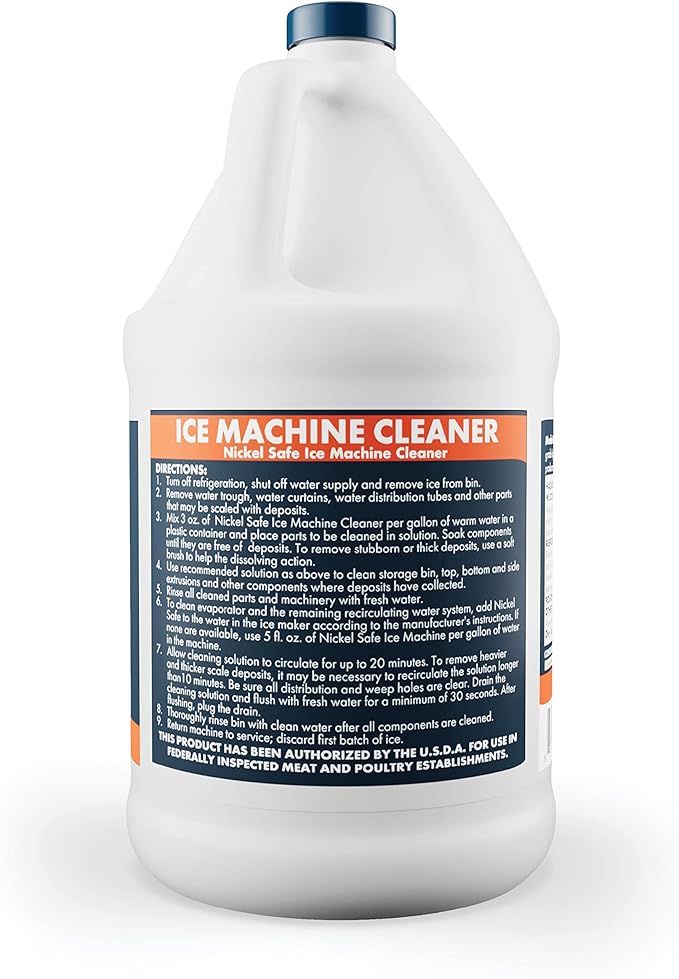 Made Here Co. Ice Machine Cleaner - Nickel-Safe Descaler for Effective Cleaning- Ideal for Nickel Components - Ideal for Home or Commercial Use, 1 Gallon, Pack of 1