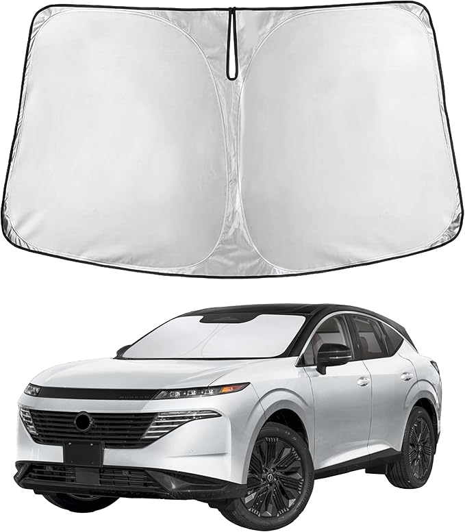 EcoNour Windshield Sunshade for Nissan Murano 2025–2026 | Custom Fit Front Window Sun Shade | Blocks Harmful UV Rays & Reduces Heat | Foldable Sun Visor with Storage Pouch