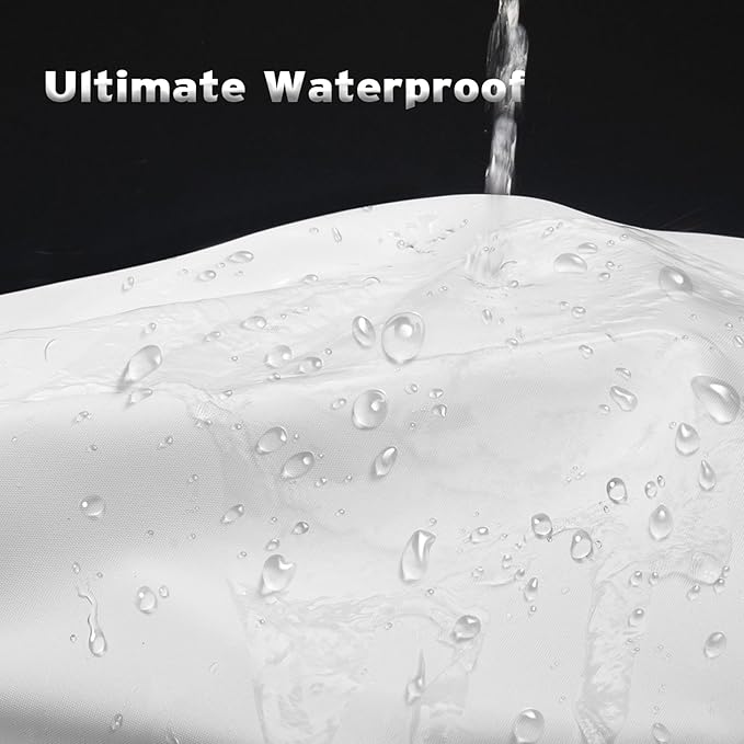 Titanker Long Shower Curtain Liner Washable, 72x80 Inches, White Shower Liner Fabric with 2 Magnets, Polyester Long Bathroom Shower Curtain Liner Waterproof Soft Lightweight, White