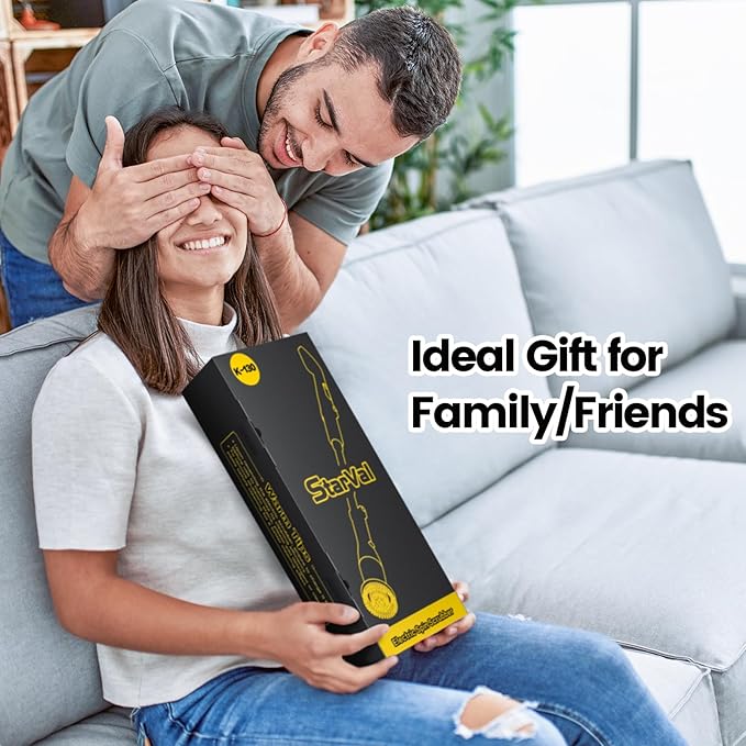 StarVal Electric Spin Scrubber, Cordless Cleaning Brush Shower Scrubber Up to 550 RPM with 9 Replaceable Brush Heads, Bathroom Scrubber Adjustable Extension Handle for Bathroom Kitchen Car (Yellow)