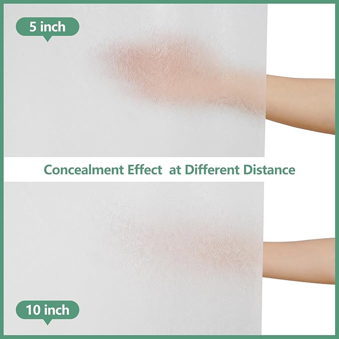 Waterproof EVA Shower Window Curtain 3D Frosted for Privacy, 40 x 36 inch Bpa-Free Vinyl Shower Curtain Liner Small with 2 Large Magnets, Mini Plastic Bathroom Window Curtain Translucent