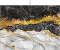 Gold and Black Grey Kitchen Drying Mat Black Gold Marble Decor Microfiber Dish Drainer Mat for Kitchen Counter Absorbent Reusable Washable 18x24 Inch